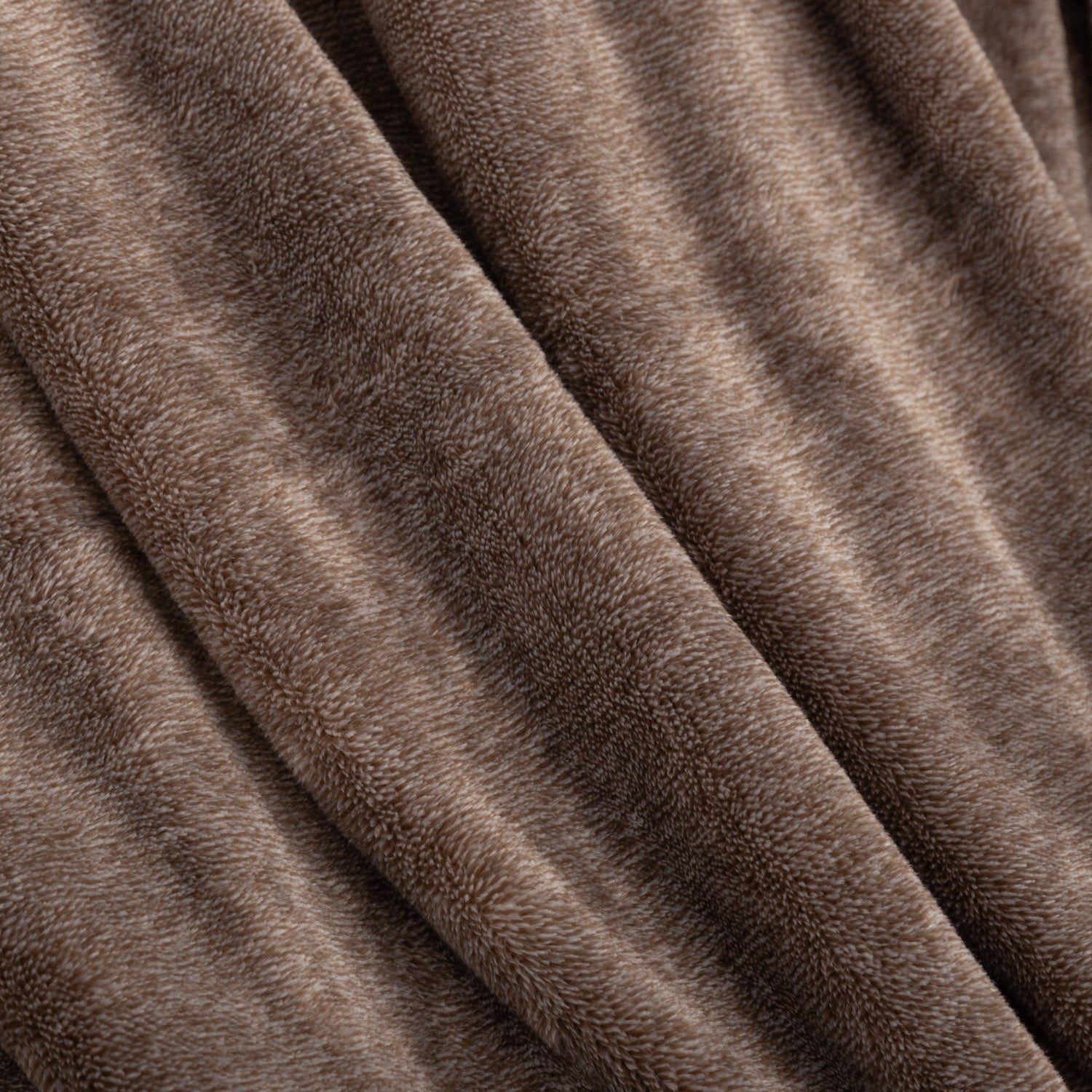 Close-up of brown textured fabric