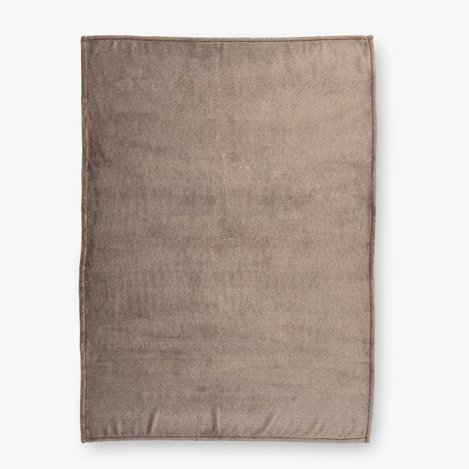 Brown rectangular rug on a white background