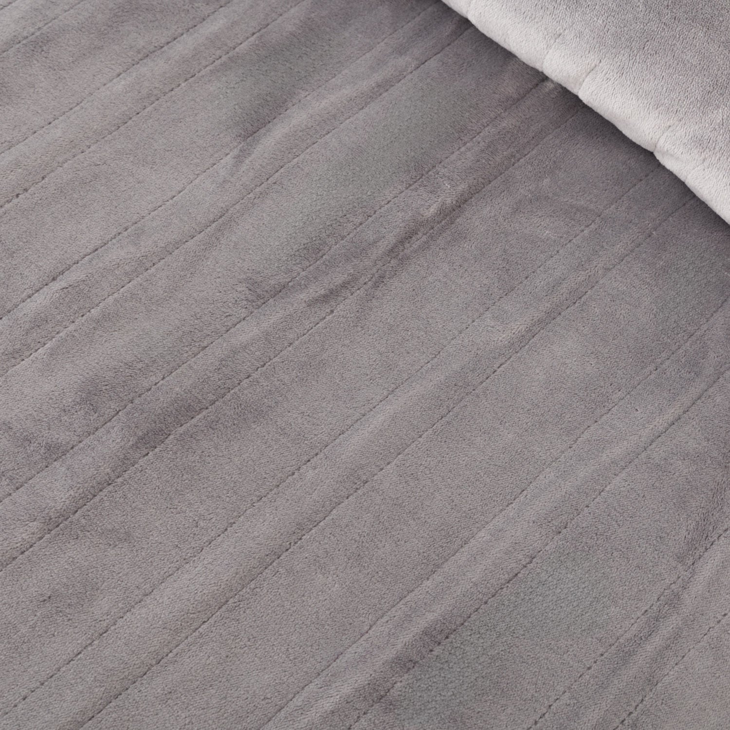 Close-up of gray fabric texture