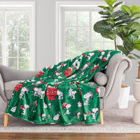 Peanuts® Holiday VelvetLoft® Throw