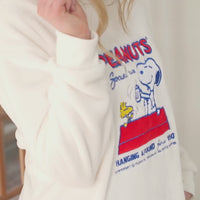 Peanut lounge hoodie video featuring a model.