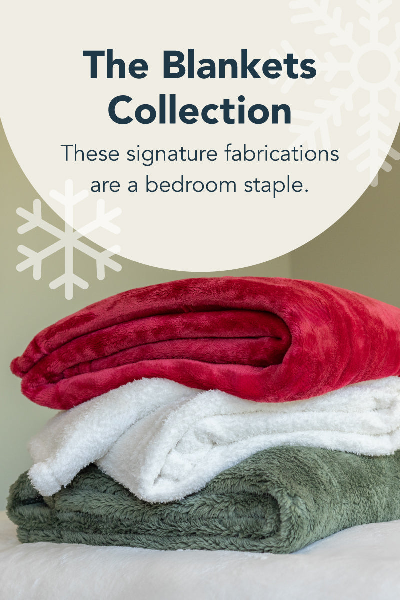 The blankets collection: these signature fabrics are a bedroom staple. 