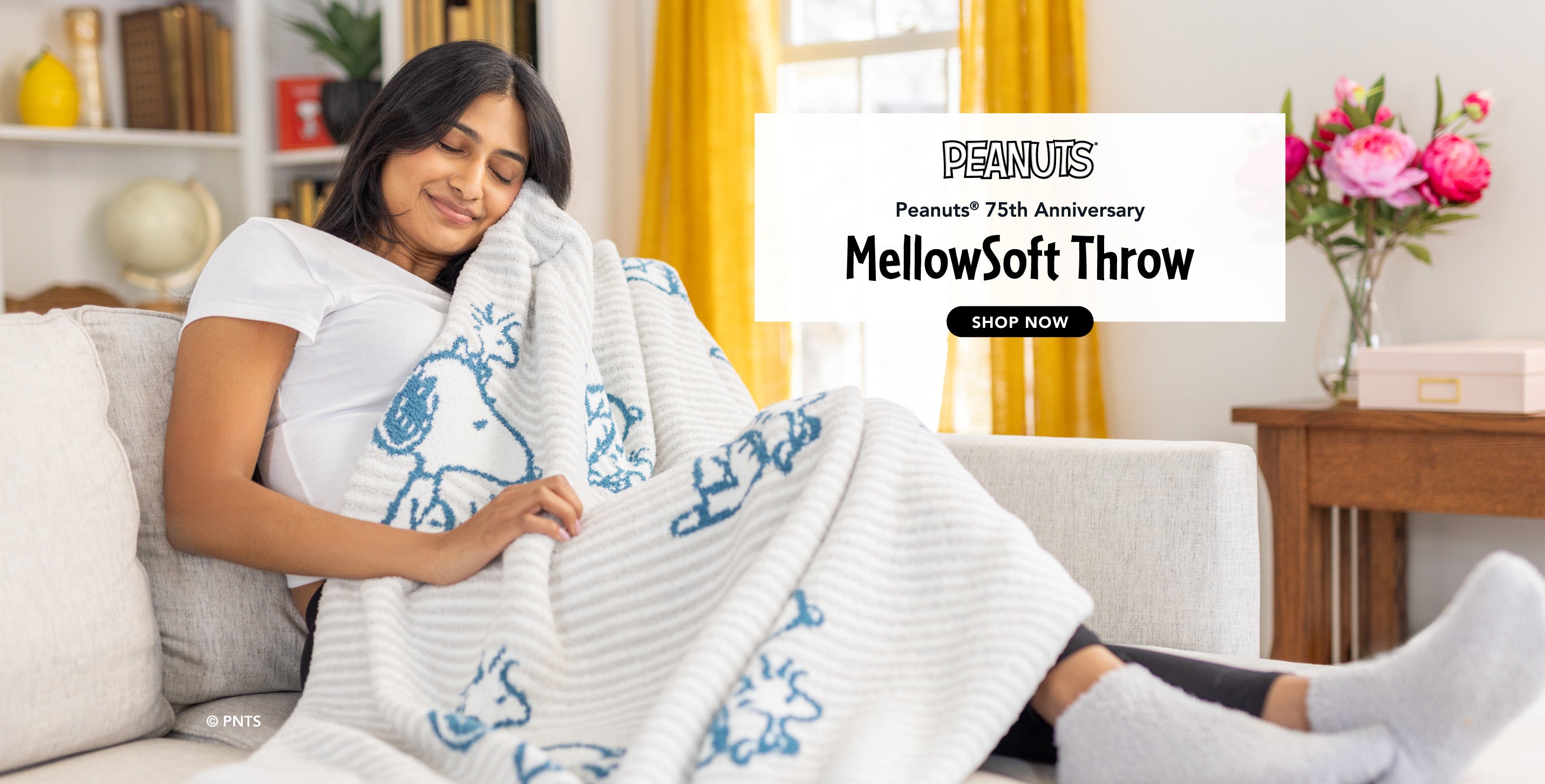 Peanuts® 75th Anniversary MellowSoft Throw