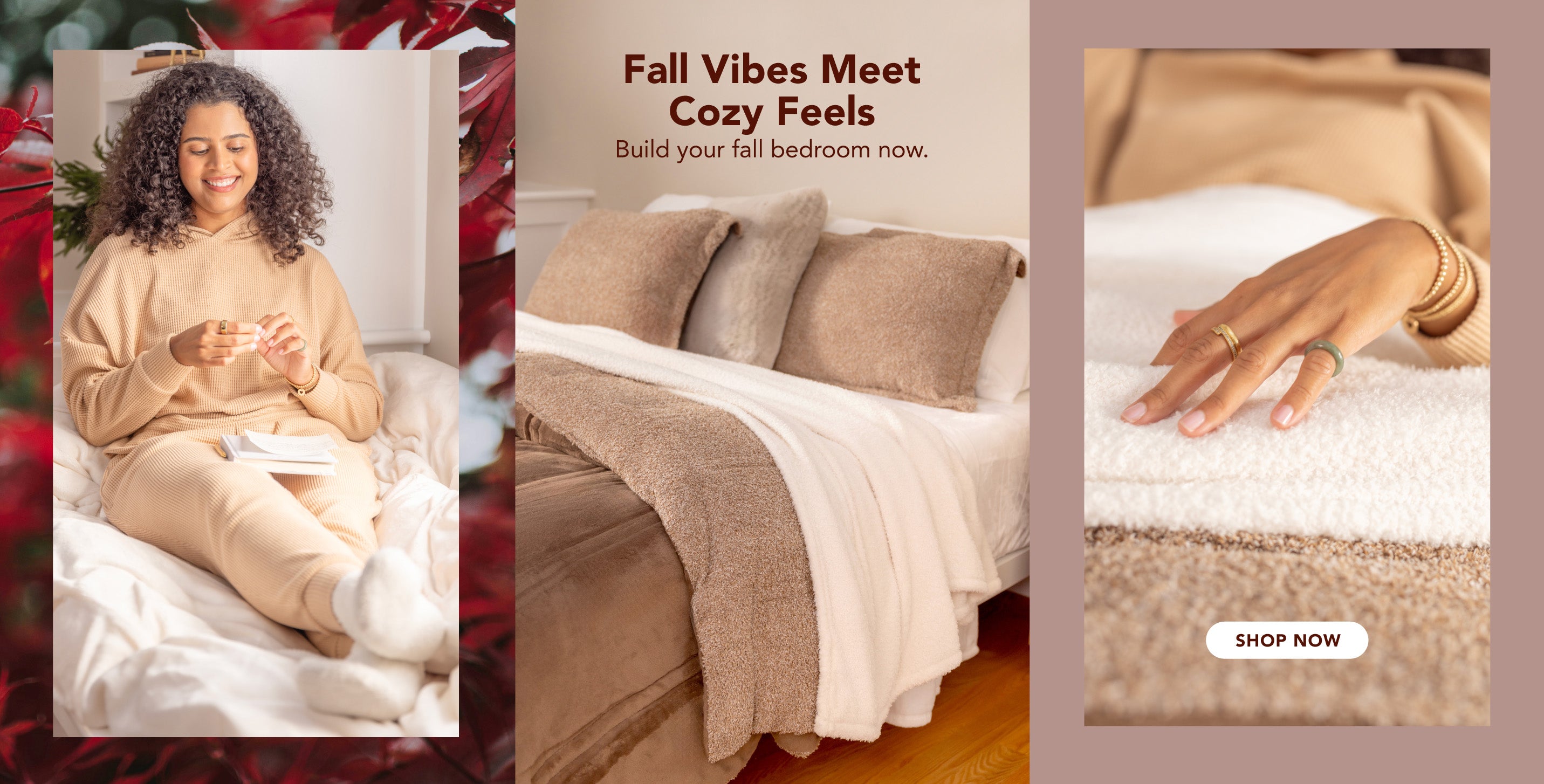 Title: Fall Vibes Meet Cozy Feels
Sub-Title: build your fall bedroom now