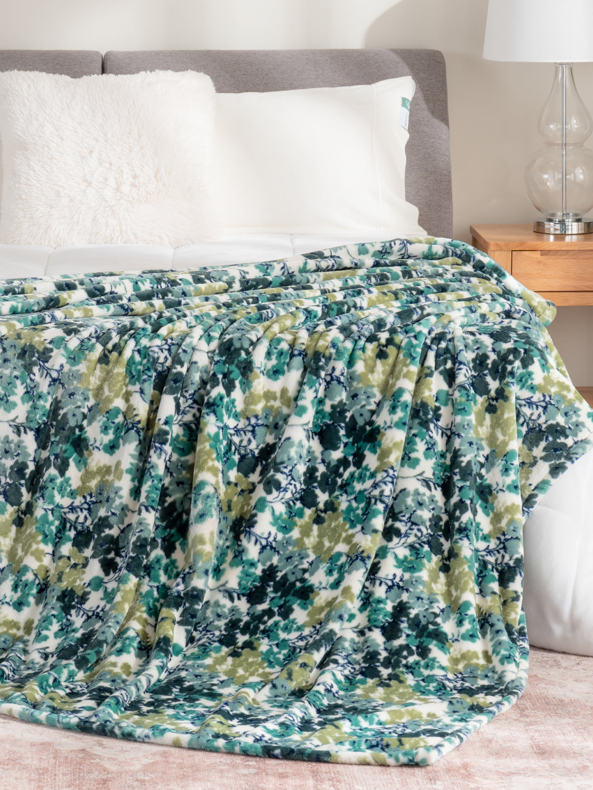 Blankets collection image featuring our floral Printed VelvetLoft Blanket.