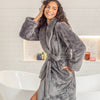 Extra-Fluffy™ Robe + Throw