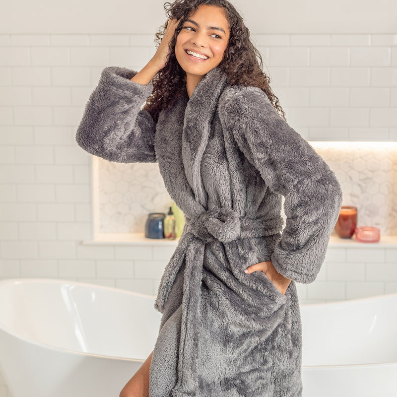 Extra-Fluffy™ Robe + Throw