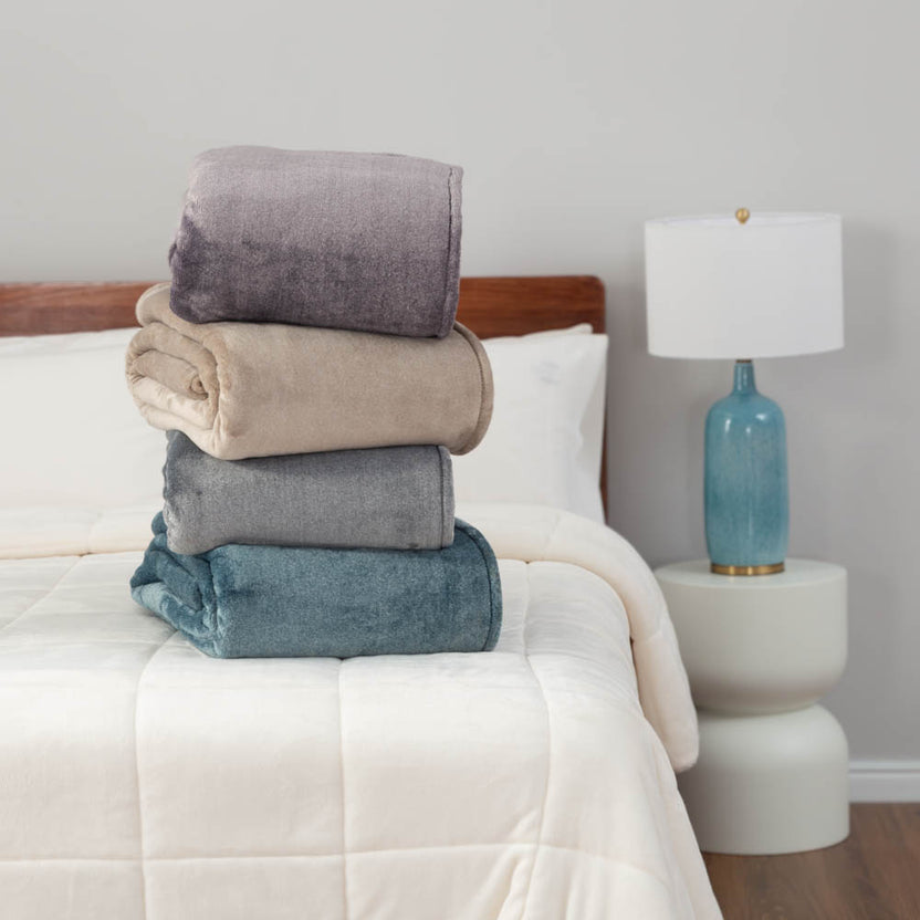 EcoThread VelvetLoft Blanket Blankets Berkshire Blanket and Home Co