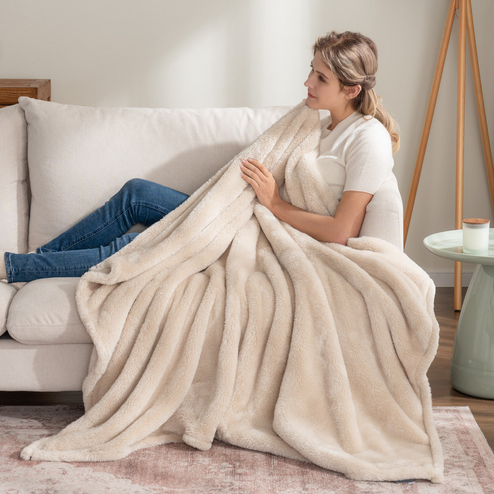 Berkshire blanket and home co extra fluffy best sale oversized throw