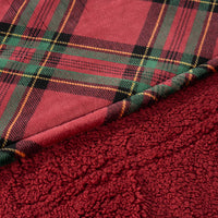 Printed VelvetLoft®Sherpa Heated Throw