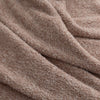 Close-up of the Hushed Auburn Retro Comfort Plush Throw, showcasing its soft, textured surface.