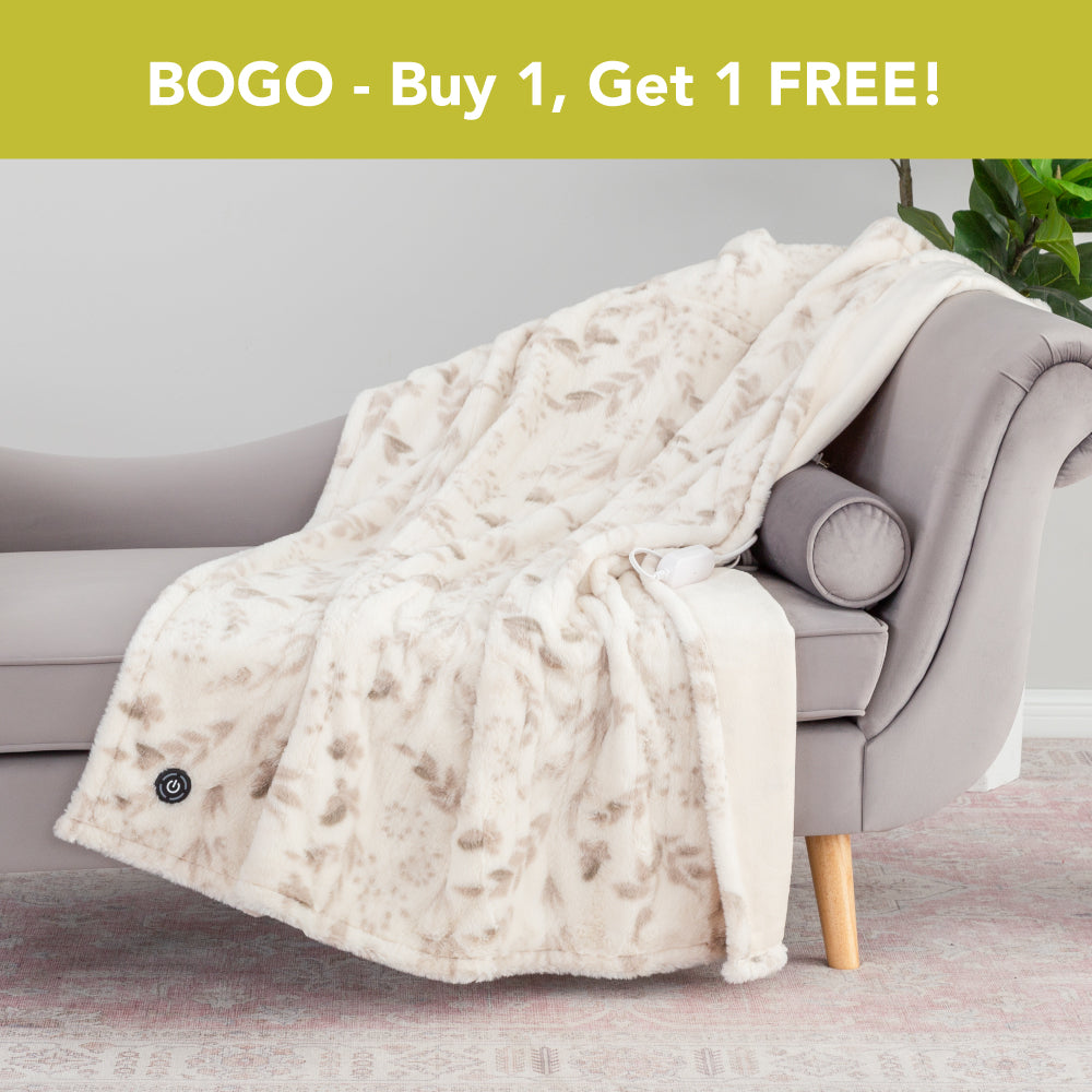 VelvetLoft® Faux Fur Heated Throw