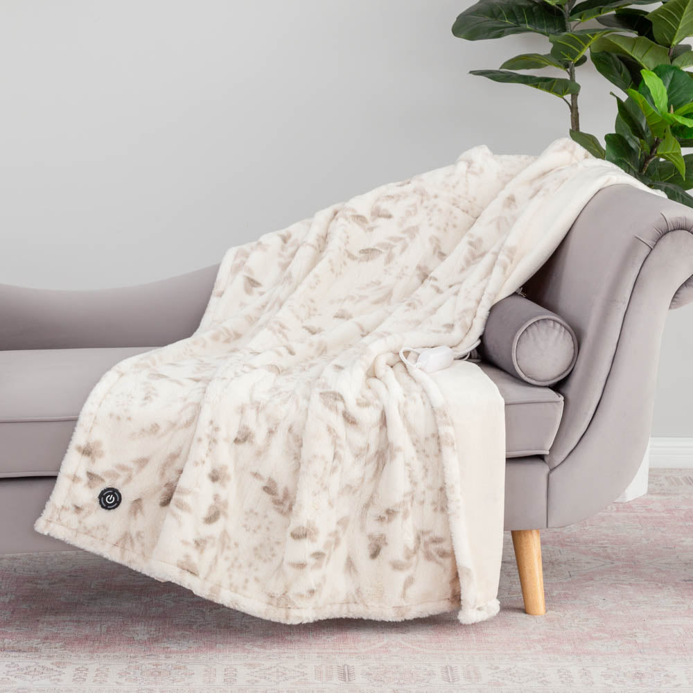 VelvetLoft® Faux Fur Heated Throw