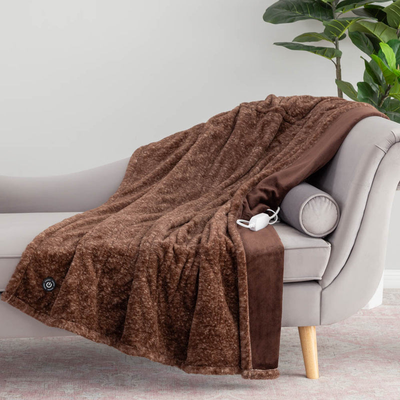 VelvetLoft® Faux Fur Heated Throw