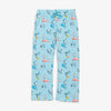 Peanuts 75th Anniversary printed lounge pants laid flat on a white surface.
