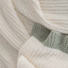 Close-up of a textured fabric with neutral colors