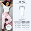 Krissy Mast printed lounge pants size guide.