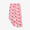 Krissy Mast printed lounge pants laid flat on a white surface.