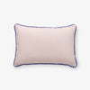 Krissy Mast dog printed pillow sitting on a white surface.