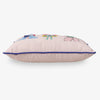 Krissy Mast dog printed pillow sitting on a white surface.