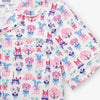 Krissy Mast dog printed lounge set laid flat on a white surface.