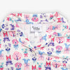 Krissy Mast dog printed lounge set laid flat on a white surface.