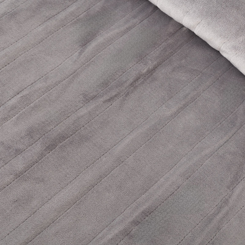 Close-up of gray fabric texture