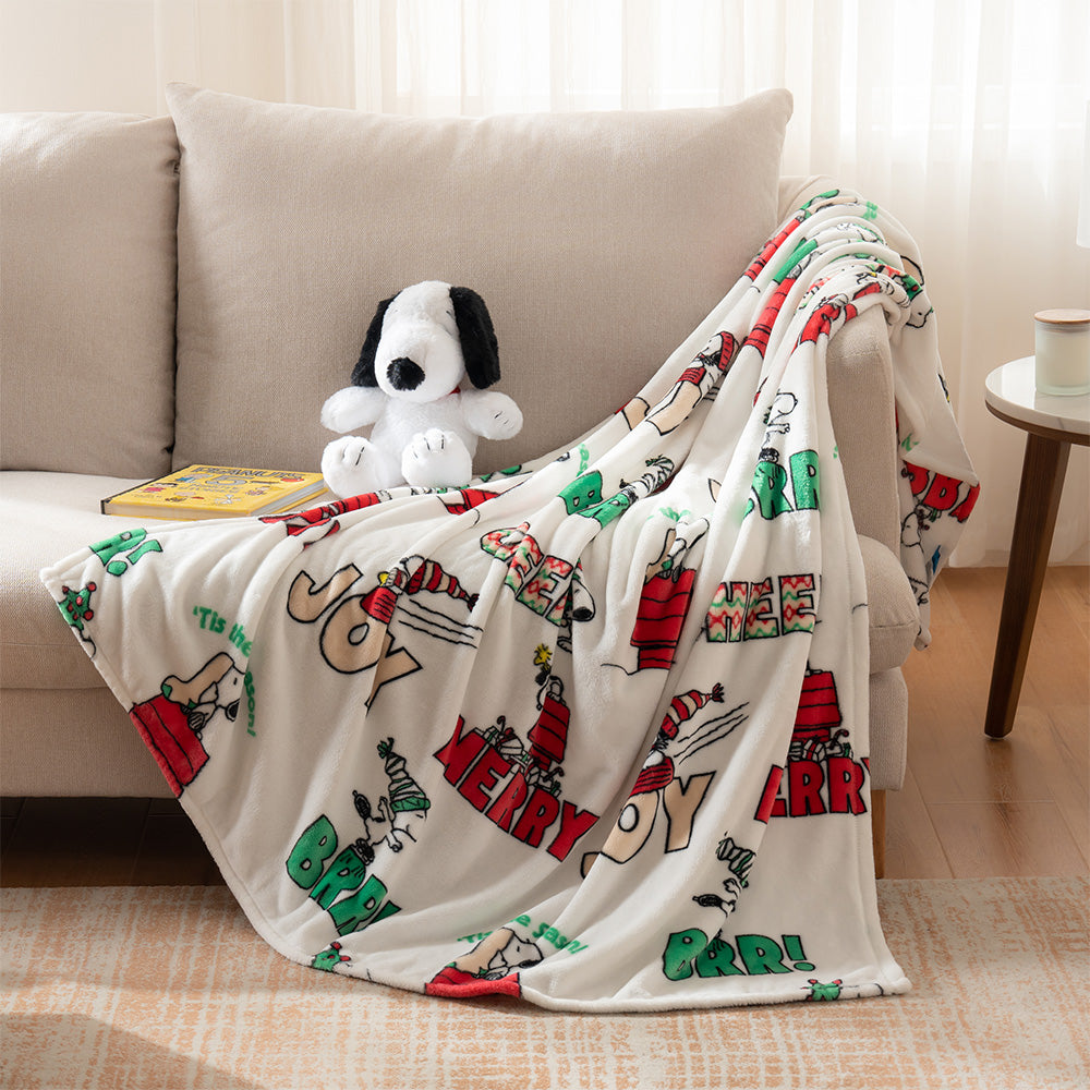 Christmas snoopy blanket sale