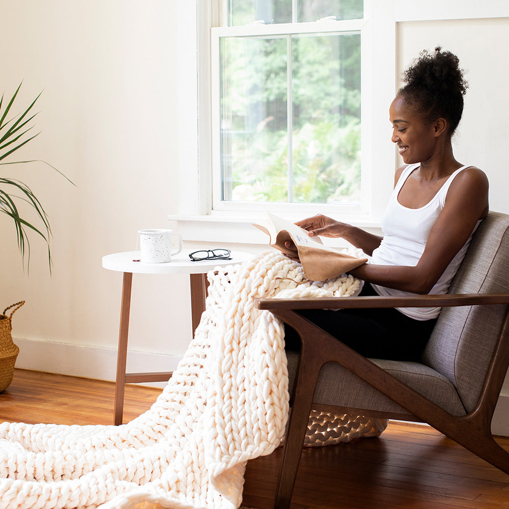 Knit discount knot blanket