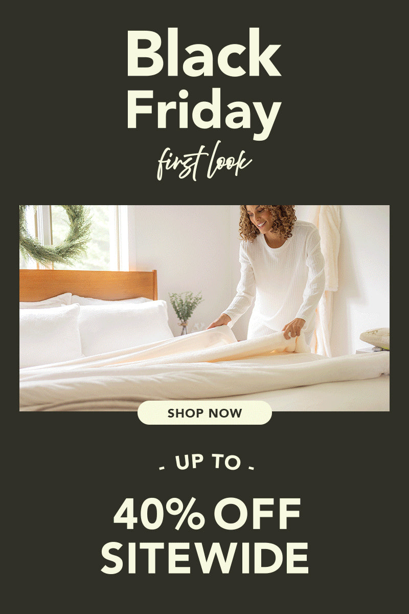 Black Friday First Look Shop Now Up to 40% OFF. Woman making bed