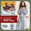 VelvetLoft Bundle Deal including an Oversized Throw + Robe.
