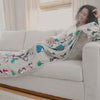 Video with a model and our Peanuts VelvetLoft Holiday Throw.