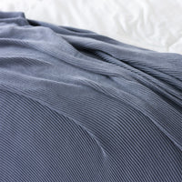 Ribbed Organic Cotton Knit Blanket