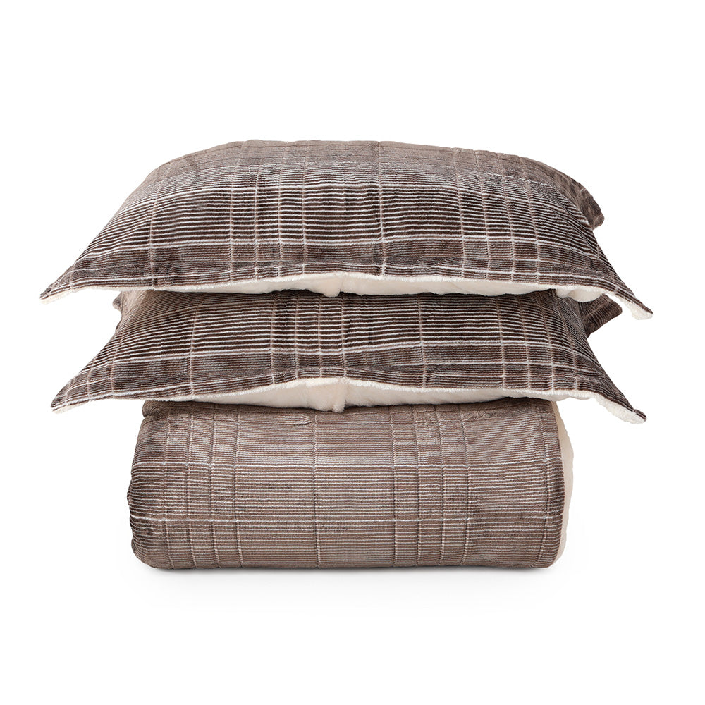 EcoThread&trade; Heathered VelvetLoft&reg; Comforter Set