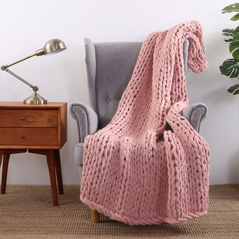 Sailor's Knot Chunky Knit Throw