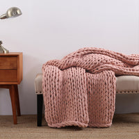 Sailor's Knot Chunky Knit Throw