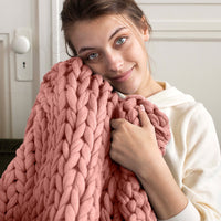 Sailor's Knot Chunky Knit Throw